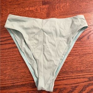 Women’s JOLYN High-Waisted Bikini Bottom in Sage Green